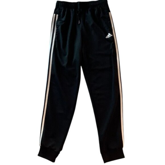 Adidas Sweatpants Size S Small Black Jogger Athleisure Drawstring Pockets - Picture 1 of 10